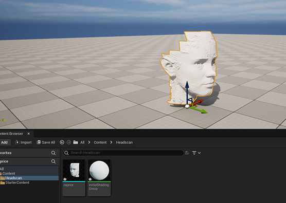 Scan imported into Unreal
