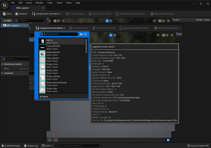 Components from Mesh