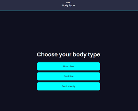 Body Type Selection